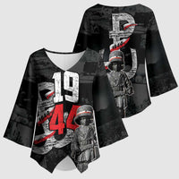 Warsaw Uprising 1944 Kimono Sleeve Blouse Polska Walczy WWII Insurrectionist