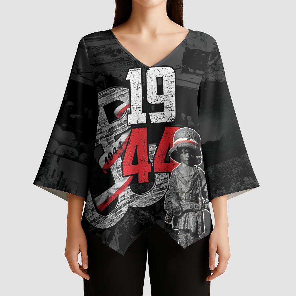 Warsaw Uprising 1944 Kimono Sleeve Blouse Polska Walczy WWII Insurrectionist