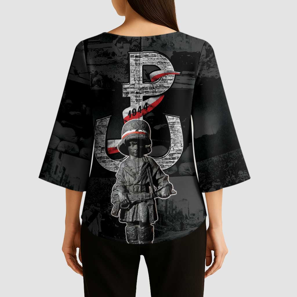 Warsaw Uprising 1944 Kimono Sleeve Blouse Polska Walczy WWII Insurrectionist