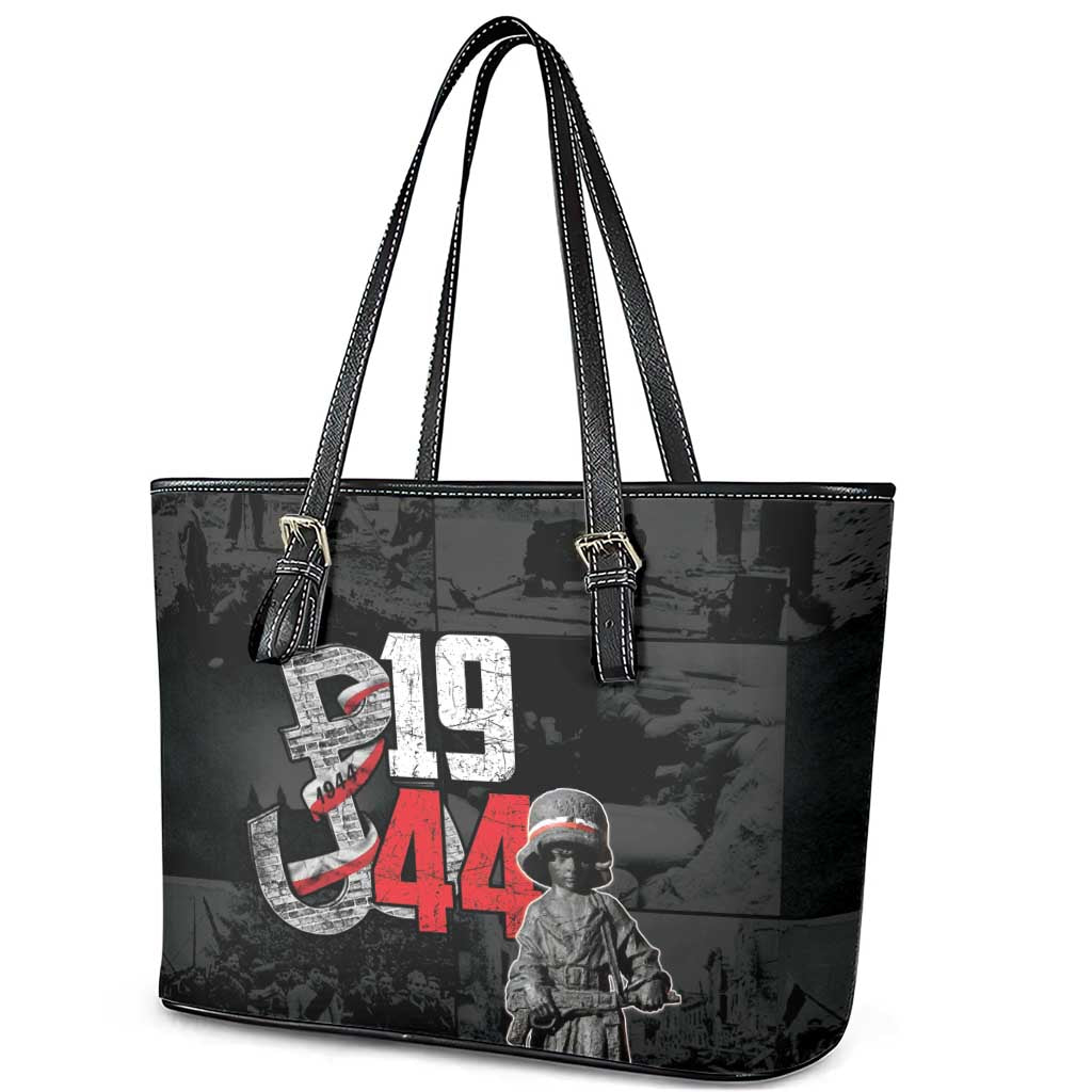 Warsaw Uprising 1944 Leather Tote Bag Polska Walczy WWII Insurrectionist