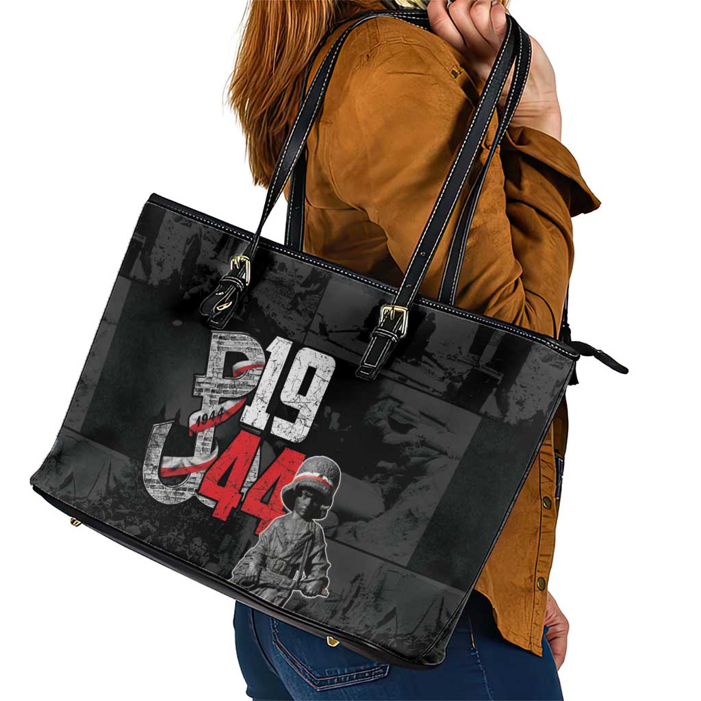 Warsaw Uprising 1944 Leather Tote Bag Polska Walczy WWII Insurrectionist