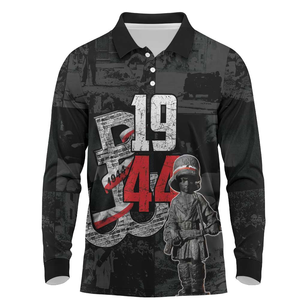 Warsaw Uprising 1944 Long Sleeve Polo Shirt Polska Walczy WWII Insurrectionist