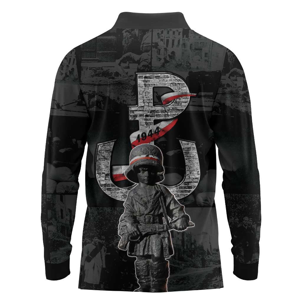 Warsaw Uprising 1944 Long Sleeve Polo Shirt Polska Walczy WWII Insurrectionist