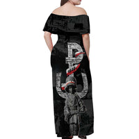 Warsaw Uprising 1944 Off Shoulder Maxi Dress Polska Walczy WWII Insurrectionist
