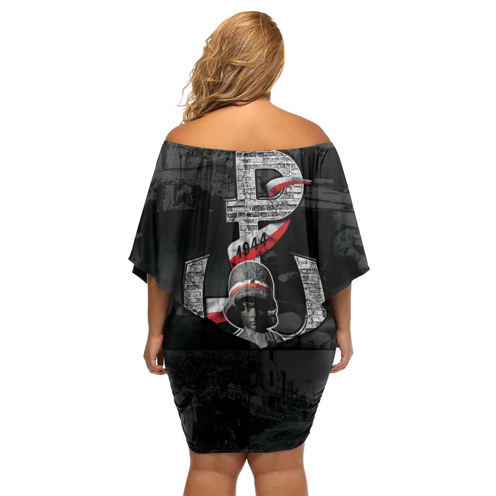 Warsaw Uprising 1944 Off Shoulder Short Dress Polska Walczy WWII Insurrectionist