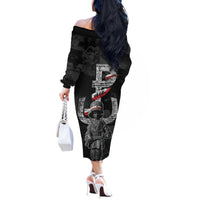 Warsaw Uprising 1944 Off The Shoulder Long Sleeve Dress Polska Walczy WWII Insurrectionist