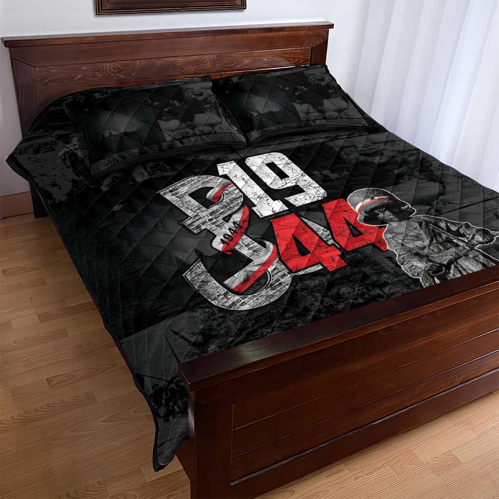 Warsaw Uprising 1944 Quilt Bed Set Polska Walczy WWII Insurrectionist