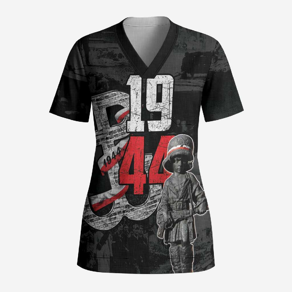 Warsaw Uprising 1944 Scrub Top Polska Walczy WWII Insurrectionist