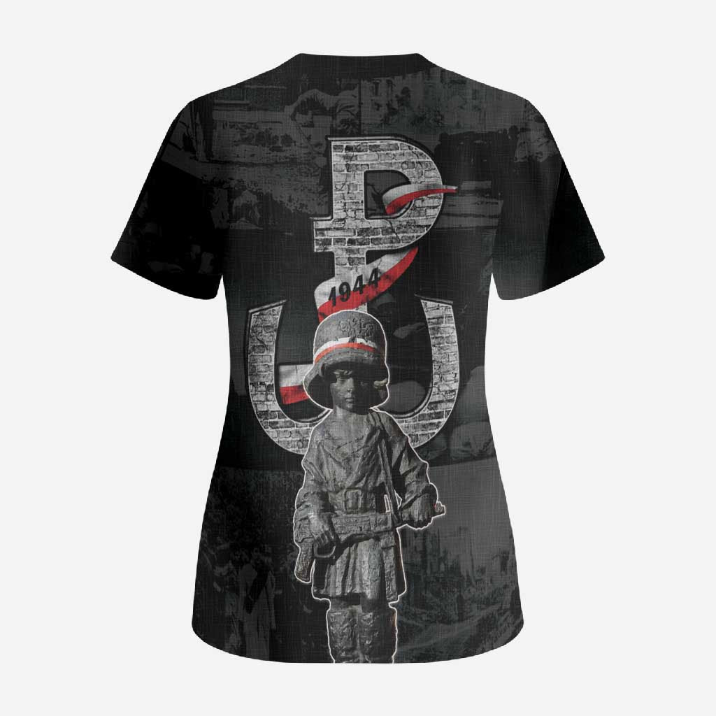 Warsaw Uprising 1944 Scrub Top Polska Walczy WWII Insurrectionist