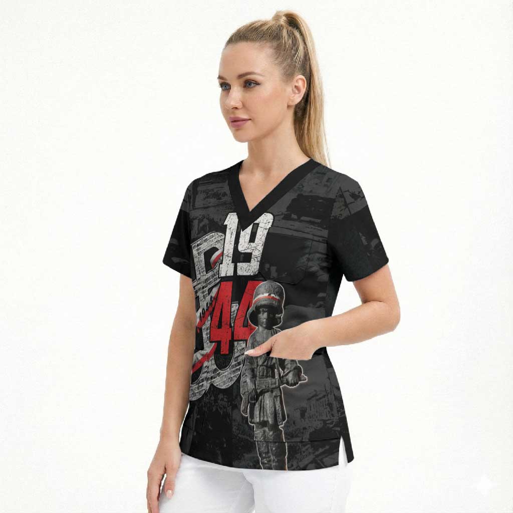 Warsaw Uprising 1944 Scrub Top Polska Walczy WWII Insurrectionist
