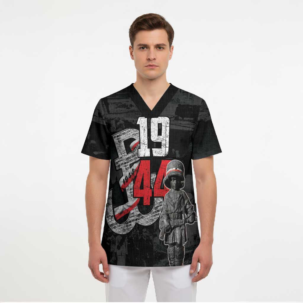 Warsaw Uprising 1944 Scrub Top Polska Walczy WWII Insurrectionist