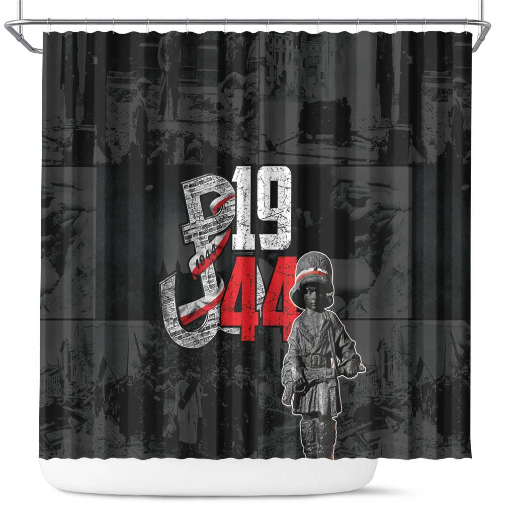 Warsaw Uprising 1944 Shower Curtain Polska Walczy WWII Insurrectionist