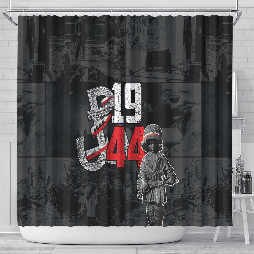 Warsaw Uprising 1944 Shower Curtain Polska Walczy WWII Insurrectionist