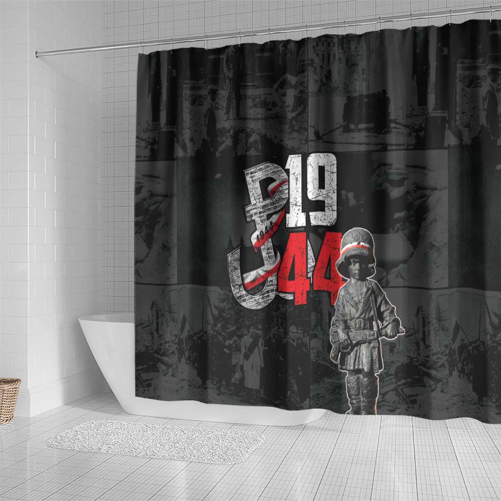 Warsaw Uprising 1944 Shower Curtain Polska Walczy WWII Insurrectionist
