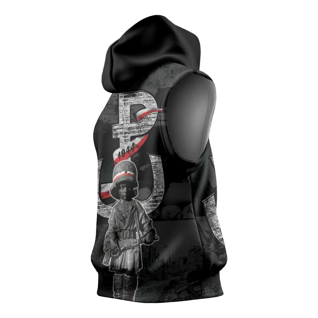 Warsaw Uprising 1944 Sleeveless Hoodie Polska Walczy WWII Insurrectionist