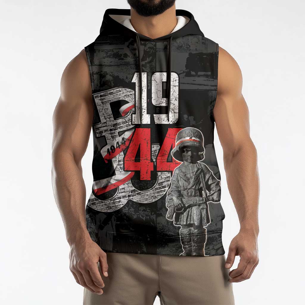 Warsaw Uprising 1944 Sleeveless Hoodie Polska Walczy WWII Insurrectionist