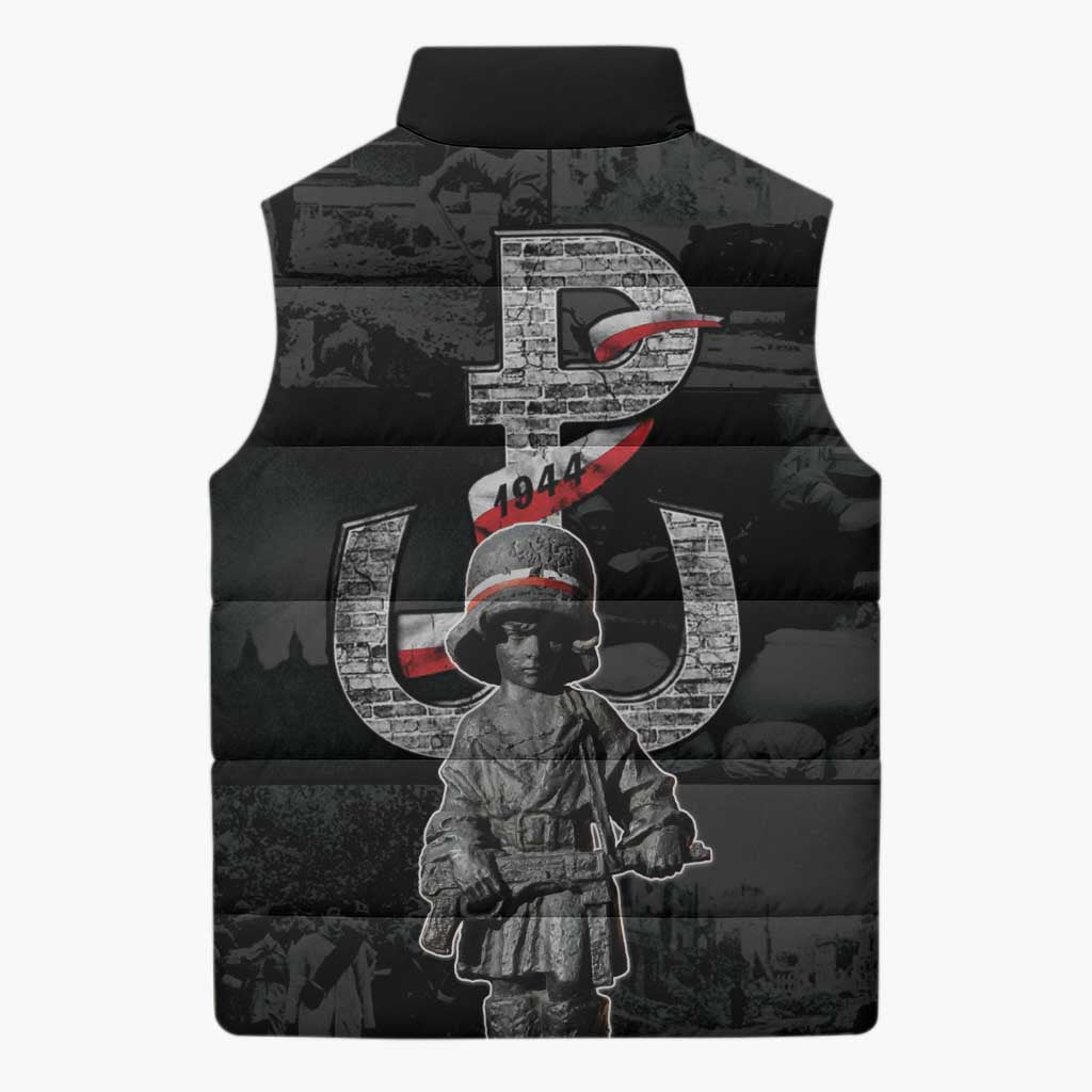 Warsaw Uprising 1944 Sleeveless Puffer Jacket Polska Walczy WWII Insurrectionist