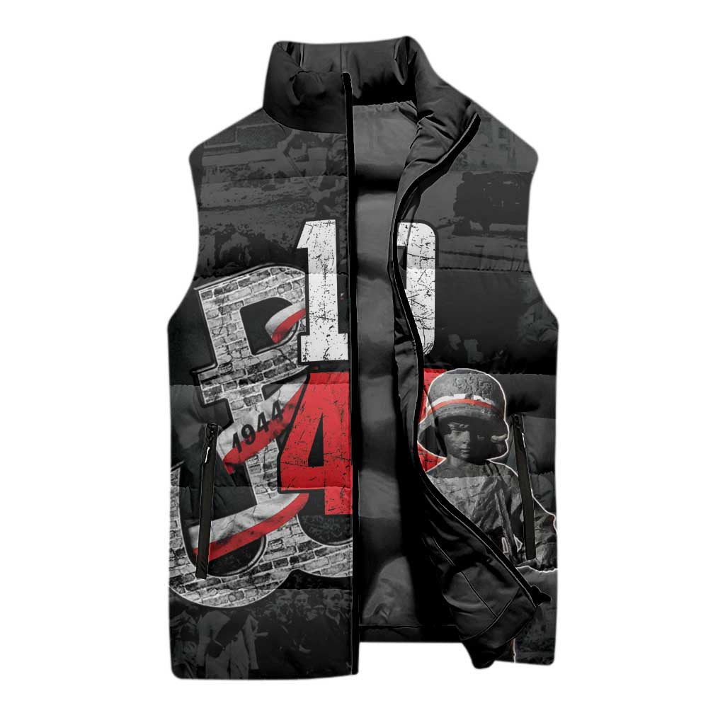 Warsaw Uprising 1944 Sleeveless Puffer Jacket Polska Walczy WWII Insurrectionist