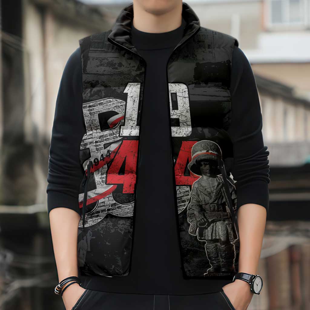 Warsaw Uprising 1944 Sleeveless Puffer Jacket Polska Walczy WWII Insurrectionist