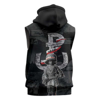 Warsaw Uprising 1944 Sleeveless Zip Hoodie Polska Walczy WWII Insurrectionist