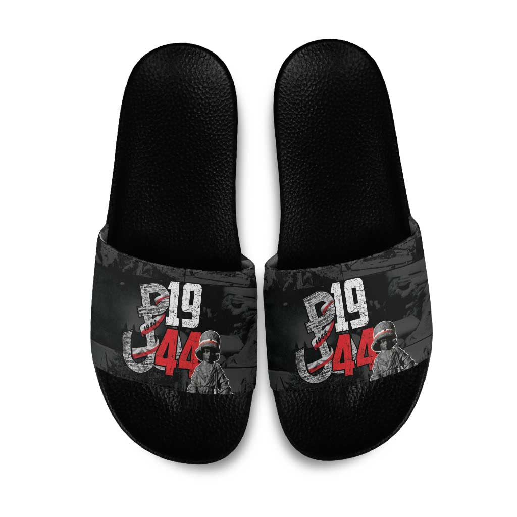 Warsaw Uprising 1944 Slide Sandals Polska Walczy WWII Insurrectionist