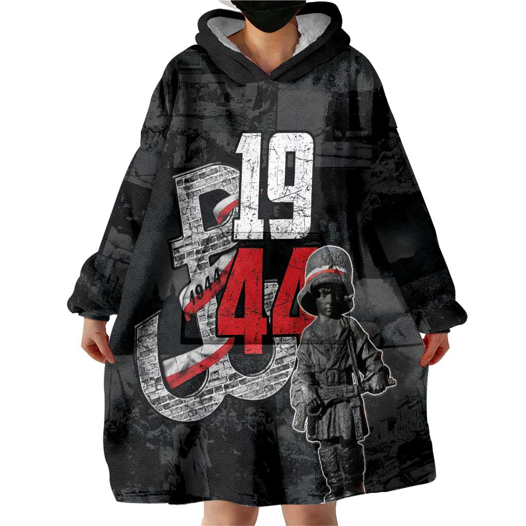 Warsaw Uprising 1944 Wearable Blanket Hoodie Polska Walczy WWII Insurrectionist