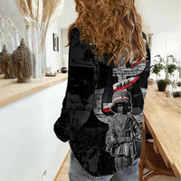 Warsaw Uprising 1944 Women Casual Shirt Polska Walczy WWII Insurrectionist