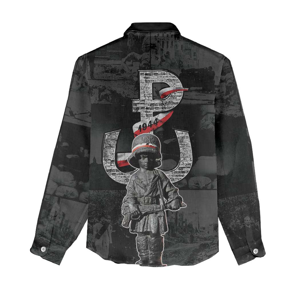 Warsaw Uprising 1944 Women Casual Shirt Polska Walczy WWII Insurrectionist
