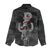 Warsaw Uprising 1944 Women Casual Shirt Polska Walczy WWII Insurrectionist