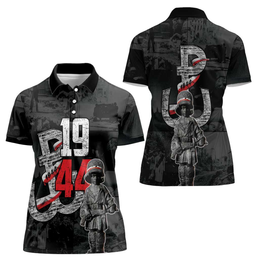 Warsaw Uprising 1944 Women Polo Shirt Polska Walczy WWII Insurrectionist