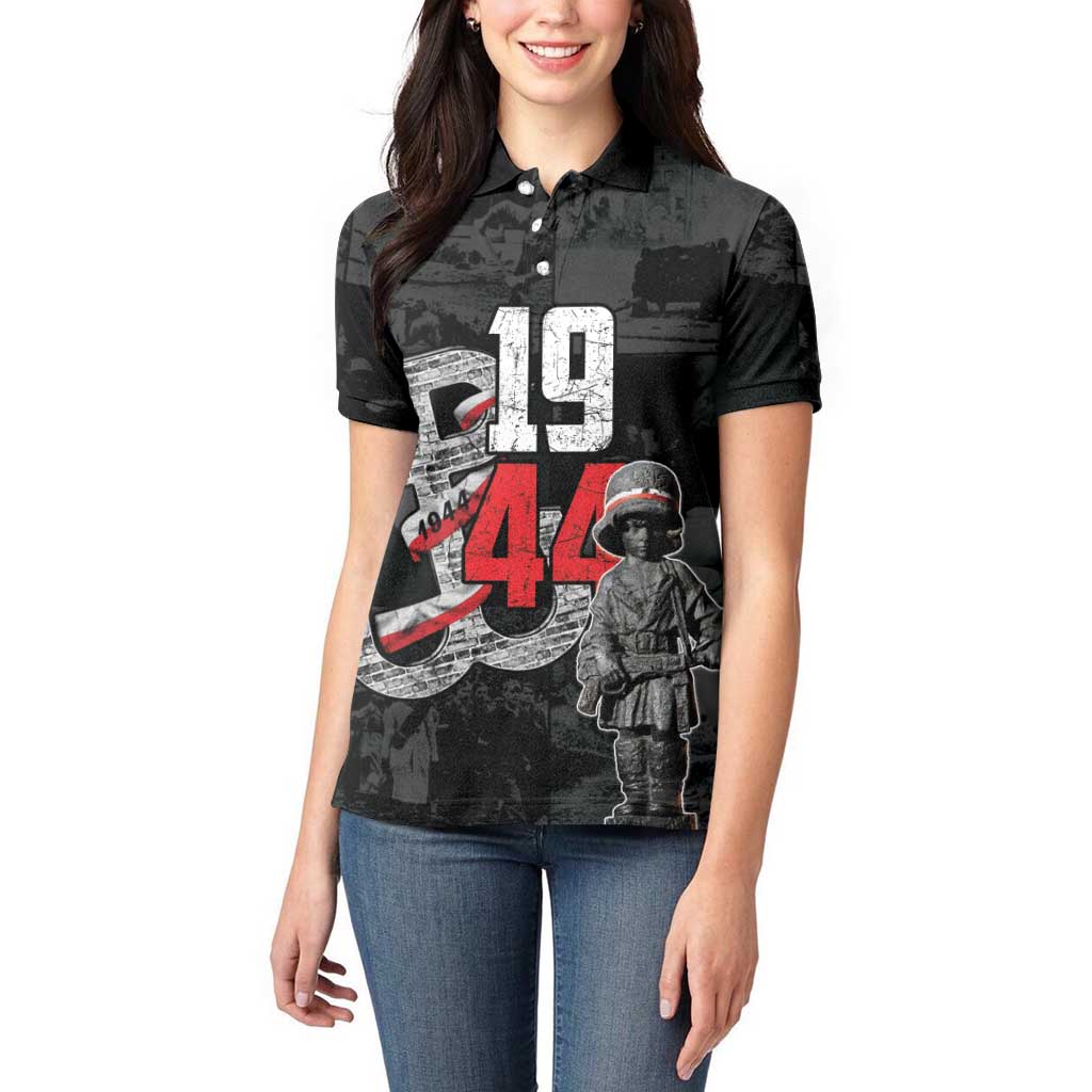 Warsaw Uprising 1944 Women Polo Shirt Polska Walczy WWII Insurrectionist