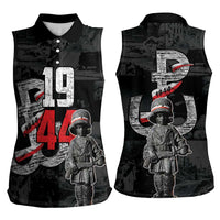 Warsaw Uprising 1944 Women Sleeveless Polo Shirt Polska Walczy WWII Insurrectionist