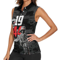 Warsaw Uprising 1944 Women Sleeveless Polo Shirt Polska Walczy WWII Insurrectionist