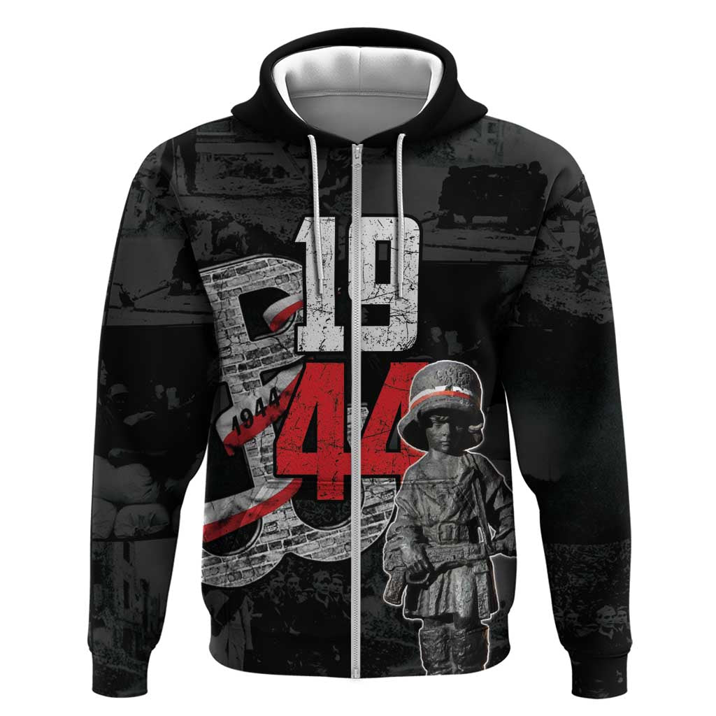 Warsaw Uprising 1944 Zip Hoodie Polska Walczy WWII Insurrectionist