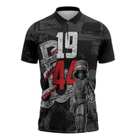 Warsaw Uprising 1944 Zipper Polo Shirt Polska Walczy WWII Insurrectionist