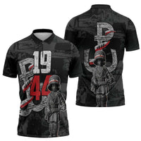 Warsaw Uprising 1944 Zipper Polo Shirt Polska Walczy WWII Insurrectionist