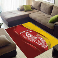 Warsaw Capital of Poland Personalized Area Rug Syrenka Warszawska Sporty Style