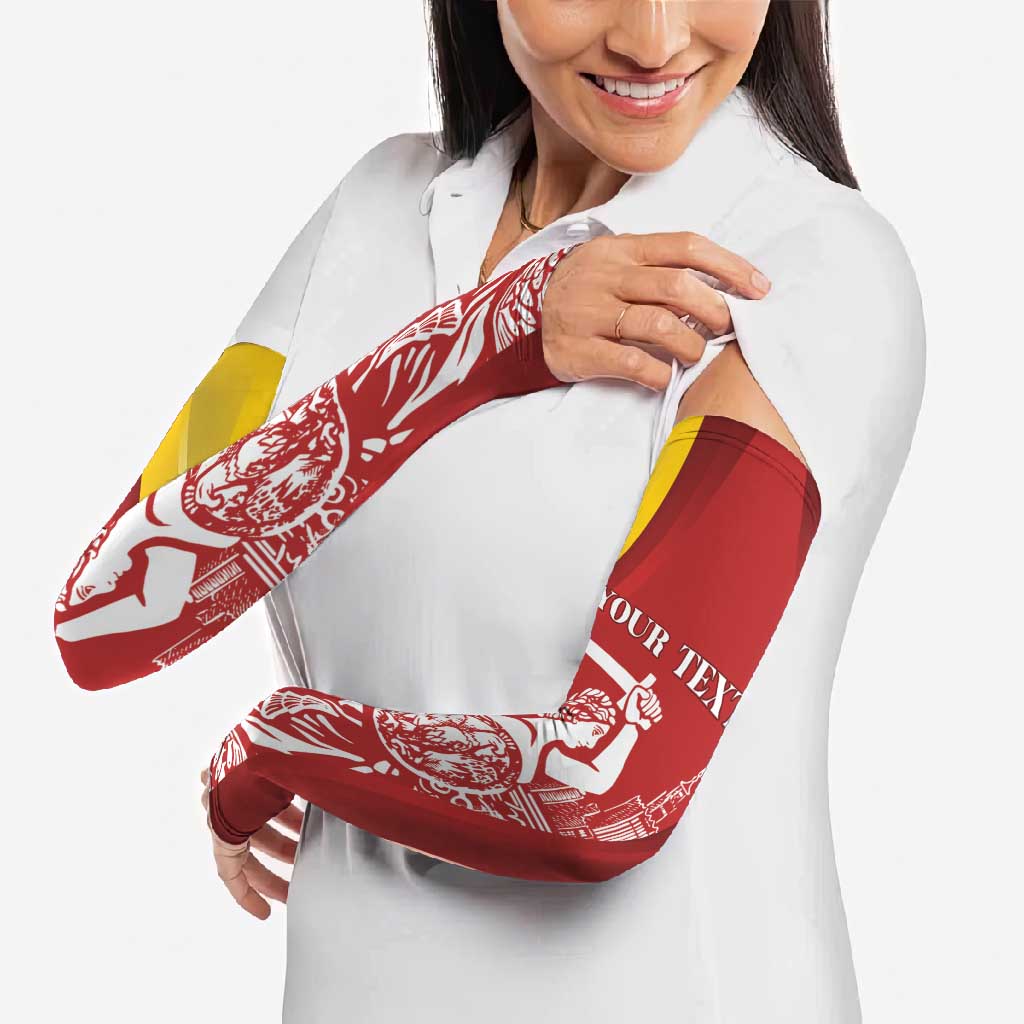 Warsaw Capital of Poland Personalized Arm Sleeves Syrenka Warszawska Sporty Style