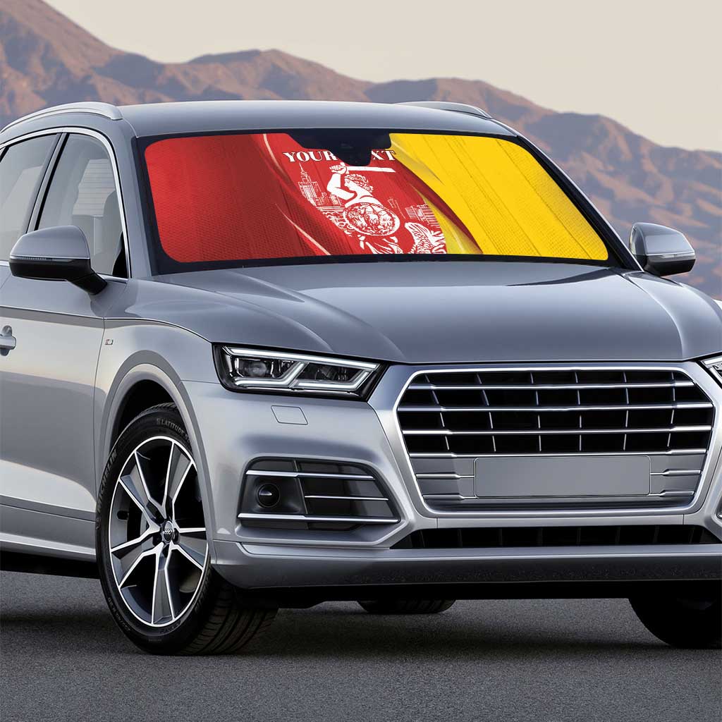 Warsaw Capital of Poland Personalized Auto Sun Shade Syrenka Warszawska Sporty Style