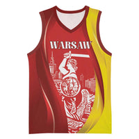 Warsaw Capital of Poland Personalized Basketball Jersey Syrenka Warszawska Sporty Style