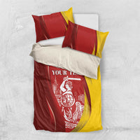 Warsaw Capital of Poland Personalized Bedding Set Syrenka Warszawska Sporty Style