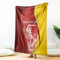 Warsaw Capital of Poland Personalized Blanket Syrenka Warszawska Sporty Style