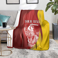 Warsaw Capital of Poland Personalized Blanket Syrenka Warszawska Sporty Style