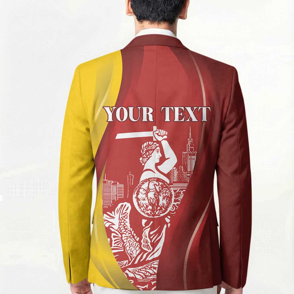 Warsaw Capital of Poland Personalized Blazer Syrenka Warszawska Sporty Style