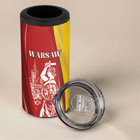 Warsaw Capital of Poland Personalized 4 in 1 Can Cooler Tumbler Syrenka Warszawska Sporty Style