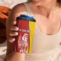 Warsaw Capital of Poland Personalized 4 in 1 Can Cooler Tumbler Syrenka Warszawska Sporty Style