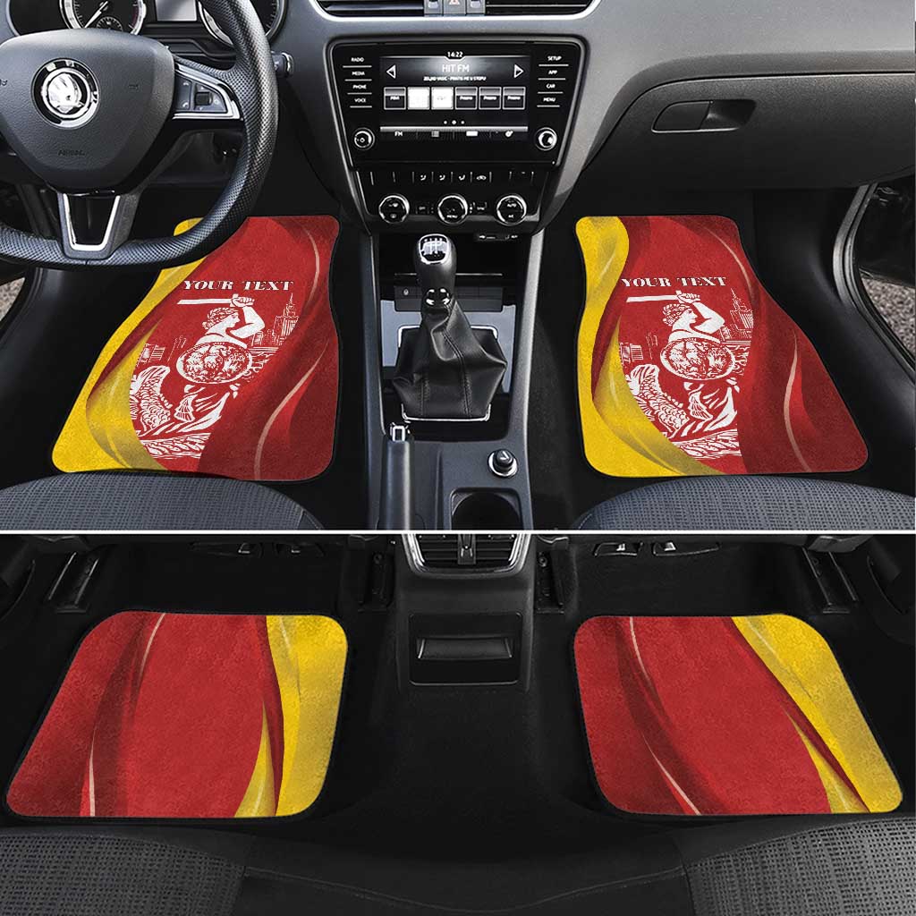 Warsaw Capital of Poland Personalized Car Mats Syrenka Warszawska Sporty Style