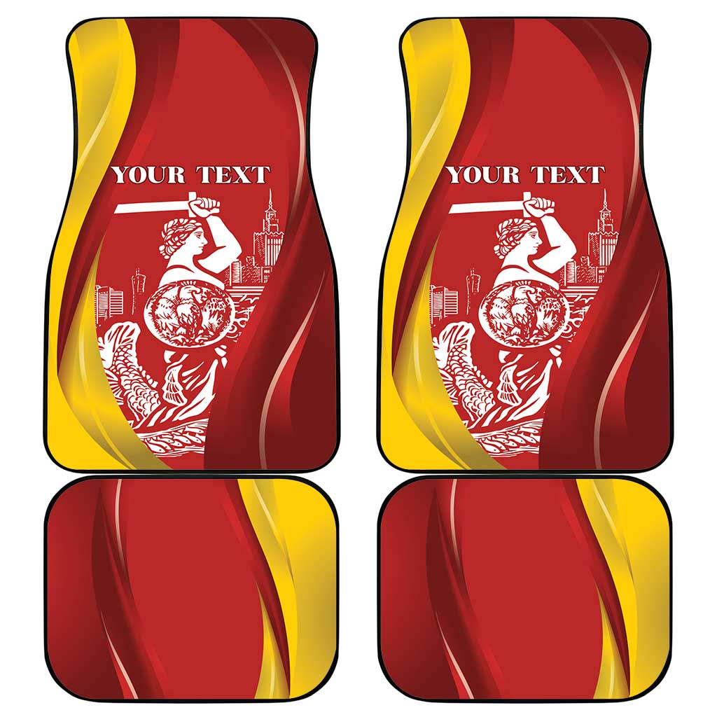 Warsaw Capital of Poland Personalized Car Mats Syrenka Warszawska Sporty Style