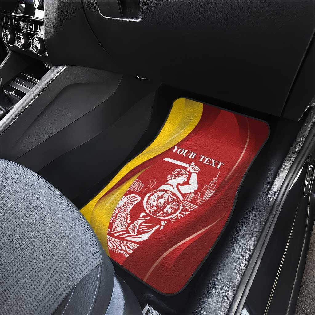 Warsaw Capital of Poland Personalized Car Mats Syrenka Warszawska Sporty Style