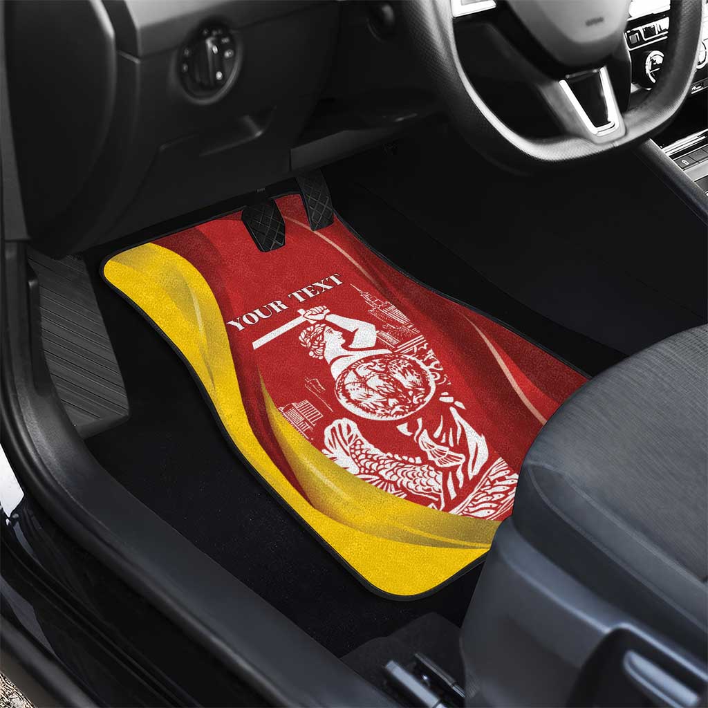 Warsaw Capital of Poland Personalized Car Mats Syrenka Warszawska Sporty Style